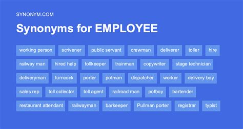 synonym for employee